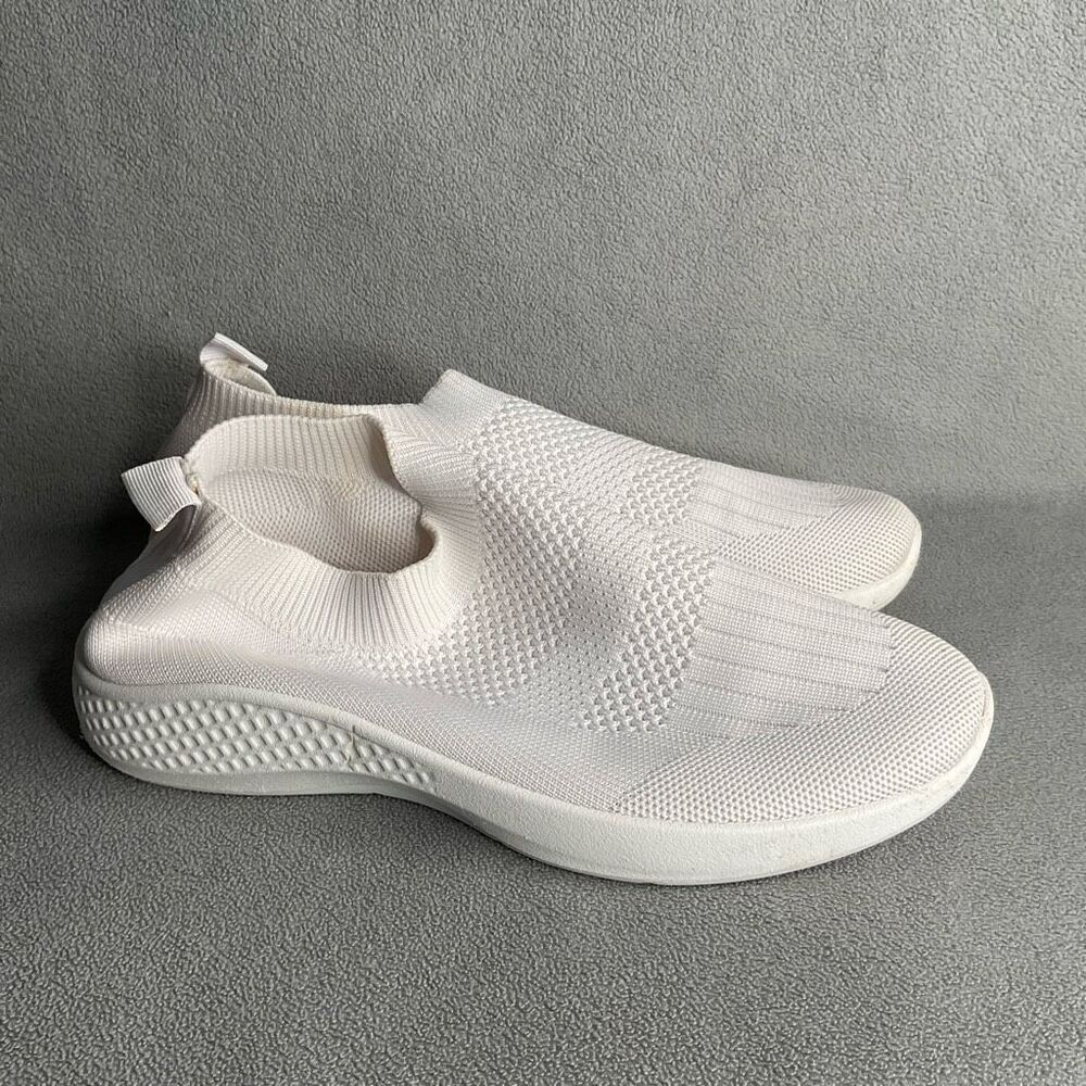 Tommy Bahama Memory Foam Slip On Sneakers White Women’s Size 10 Athletic Knit